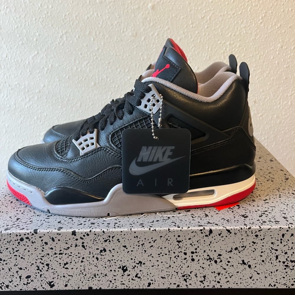 Mens Air Jordan 4 Retro Bred Reimagined